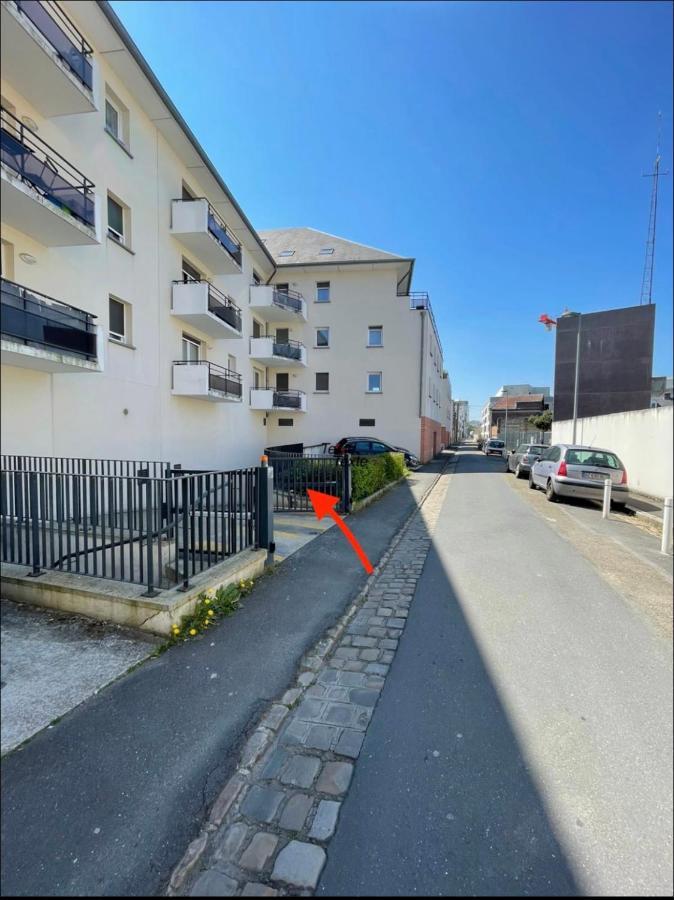 T3 Flat Moderne Sur 2 Etages Metro Parking Free Entrance Autonome Apartment Rouen Luaran gambar